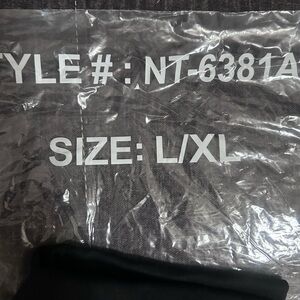 Black L/XL crop top in Protective Bag